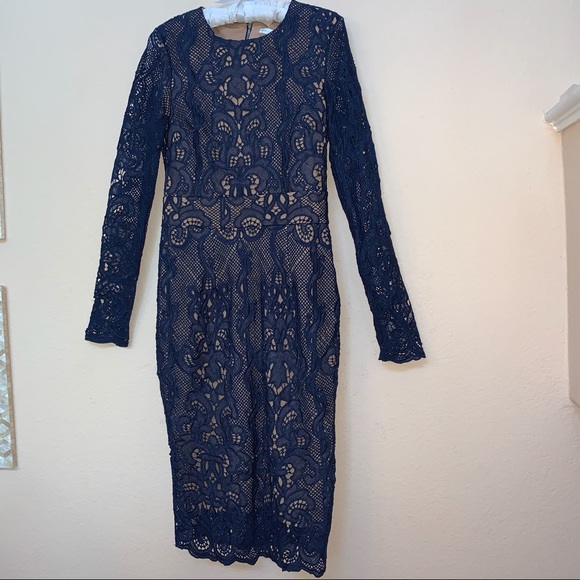 Ministry of Style Blue WILD THING Lace Dress NWT - Picture 1 of 14